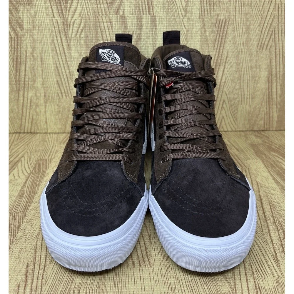 Vans Sk8-Hi MTE 'Dark Earth' Scotchgard High Top Sneakers Faux Fur Lined Size 9